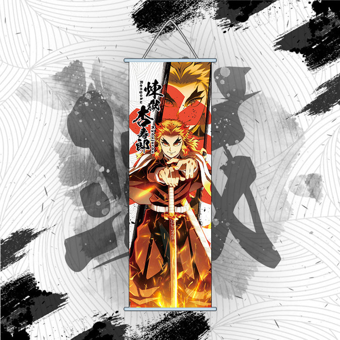 Mini Wall Scroll - Demon Slayer Rengoku