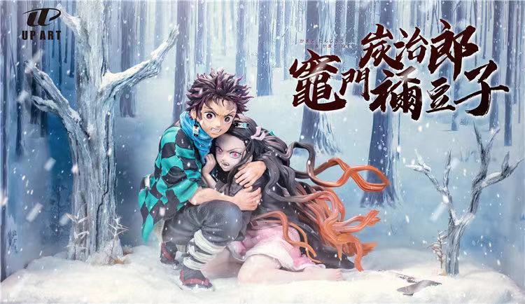 GK Garage Kit Resin Figure Up Art Studio - Demon Slayer Kamado Tanjiro And Nezuko