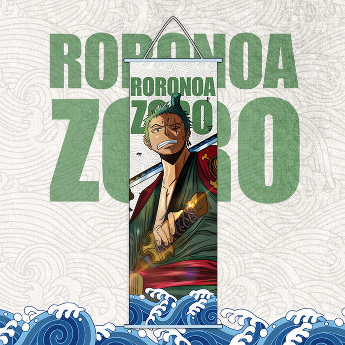 Mini Wall Scroll - One piece Roronoa Zoro