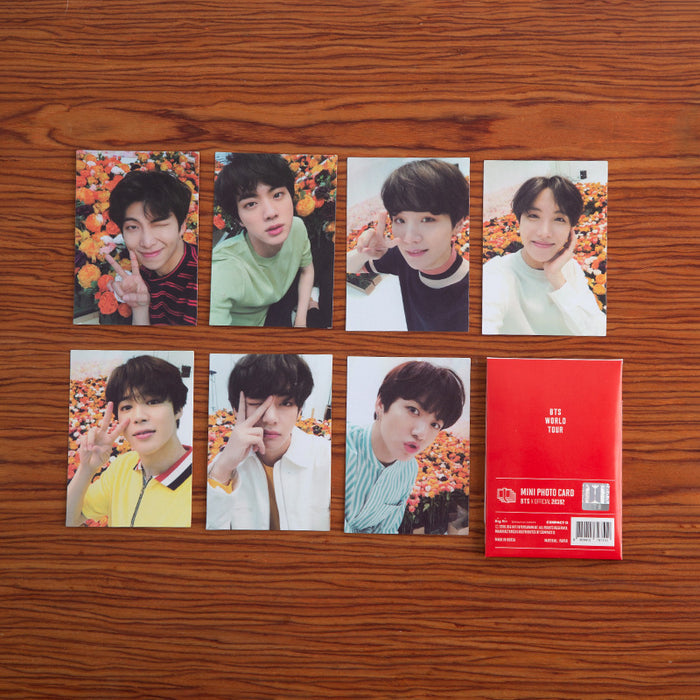 OFFICIAL KPOP BTS Love Yourself World Tour mini photo card set