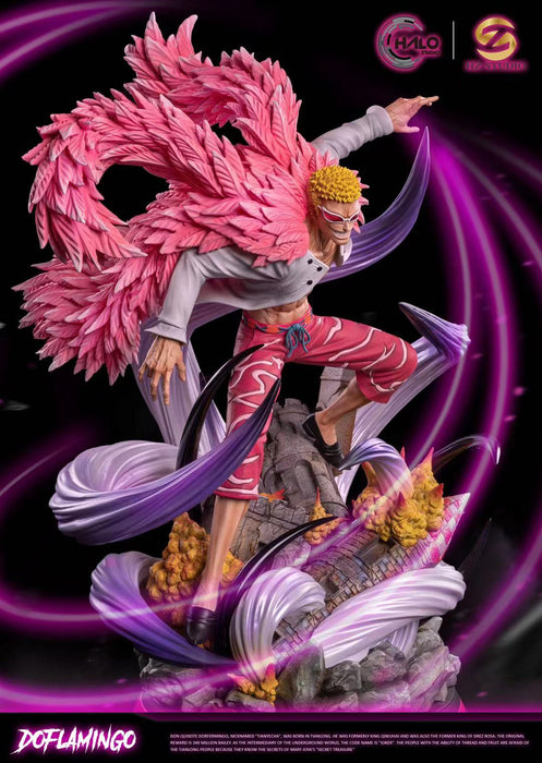 Pre-Order GK Garage Kit Resin Figure One Piece - HZ Studios X Halo Studios - One Piece Shichibukai Doflamingo