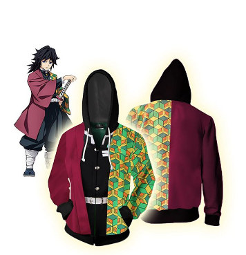 Demon Slayer Tanjiro Nezuko Zenitsu Giyū Jumper Hoodie Clothes