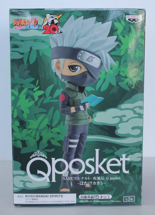 BANDAI BANPRESTO Naruto Shippuden Q Posket Hatake Kakashi Version A FIGURE