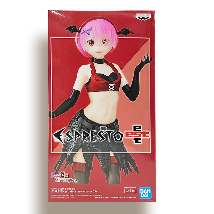 BANDAI BANPRESTO Re:Zero Starting Life in Another World Espresto est Ram (Monster Motions) FIGURE