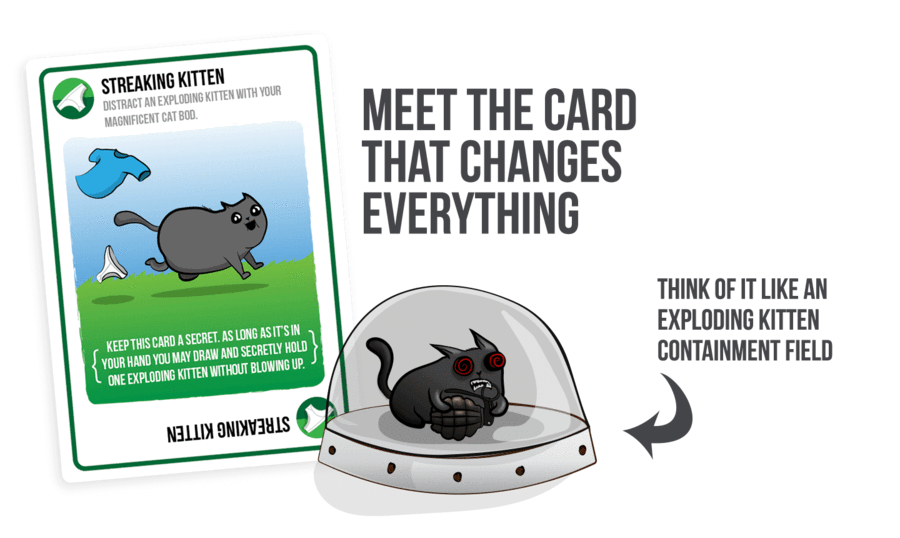 Board Game - Exploding Kittens - Streaking Kittens Expansion