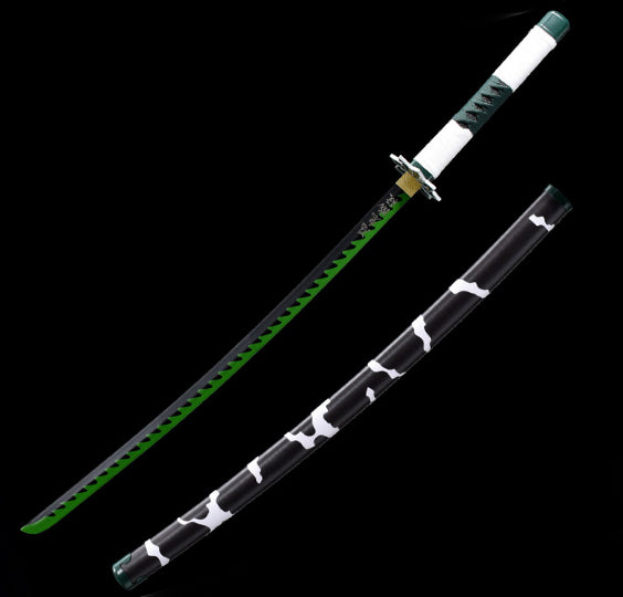 Metal Sword - Demon Slayer - Sanemi Shinazugawa Green Nichirin Metal Sword 347/3015