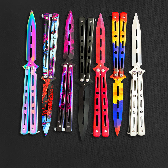 TIP BUTTERFLY KNIFE (Blunt Blade - Non sharp).