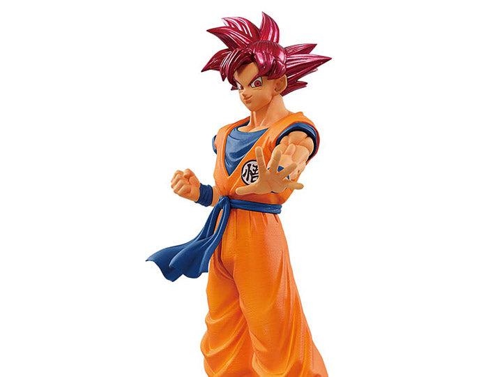 BANDAI BANPRESTO Dragon Ball Z Dokkan Battle Collab 7TH ANNIVERSARY Super Saiyan God Goku Figure