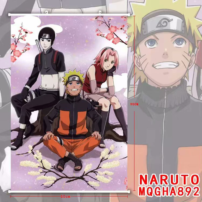 PREMIUM WALL SCROLL - NARUTO Naruto & Sai & Sakura