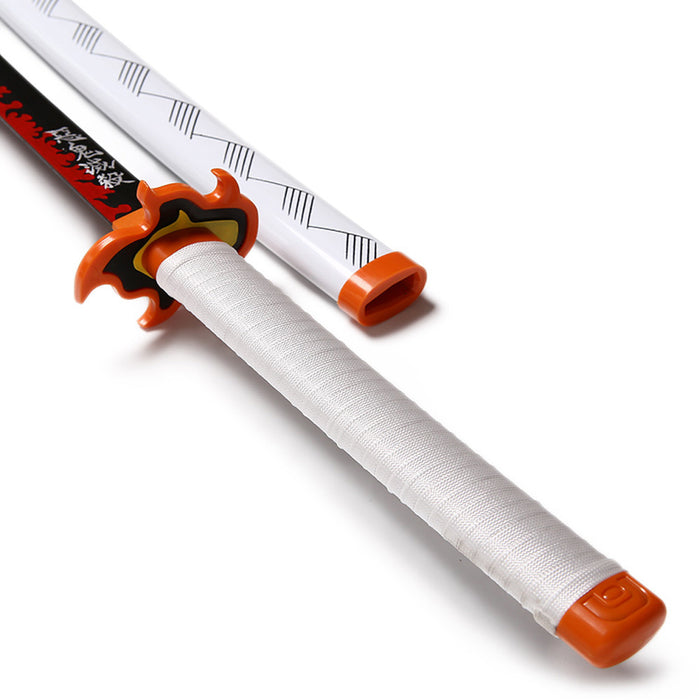 Demon Slayer Rengoku Wooden Cosplay Sword with Scabbard - 2014