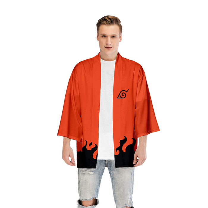 NARUTO 6TH Hokage  COSPLAY CASUAL COAT UNISEX COUPLES HAORI TOPS