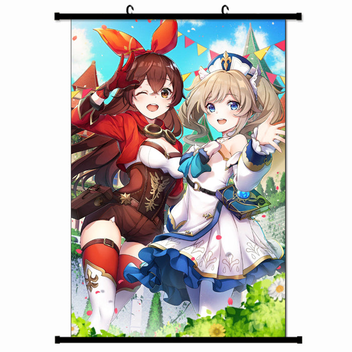 Wall Scroll - Genshin Impact Barbara & Amber