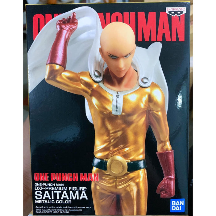 BANDAI BANPRESTO One Punch Man DXF Premium Figure Saitama (Metallic Ver.)