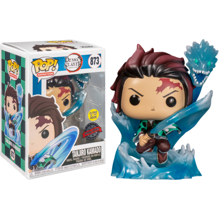 Funko Pop Demon Slayer 873 Tanjiro w/Dragon GW TR Pop! RS Figure