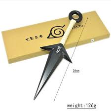 Naruto Cosplay Konohagakure Fourth Hokage Minato Namikaze 26cm/10.2'' Ninja Kunai