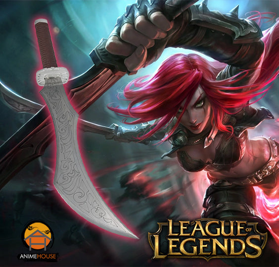 metal sword league of legends  the Sinister Blade Katarina Du Couteau cosplay weapon 574