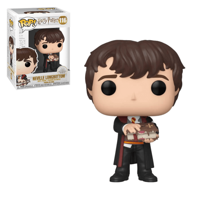 Funko Pop Harry Potter - Nevil w/ Monster Book Pop! Figure