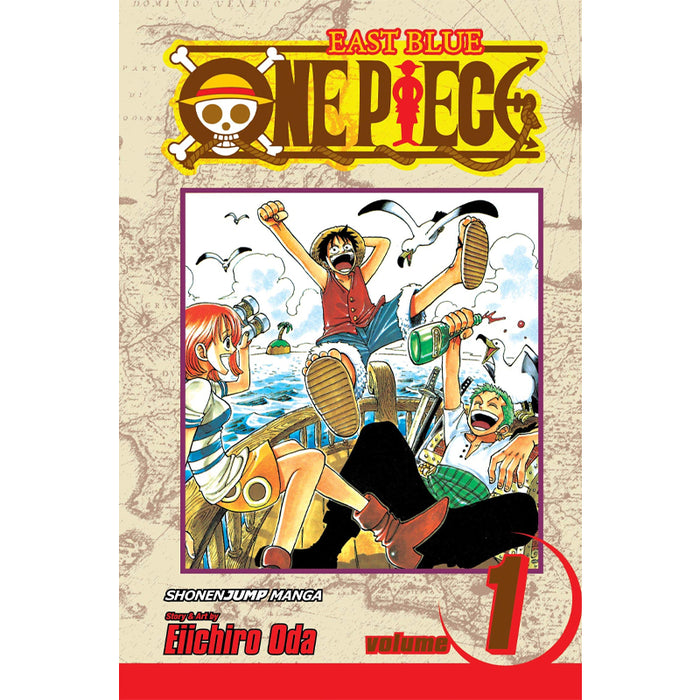 One Piece manga book volumes 1-100.