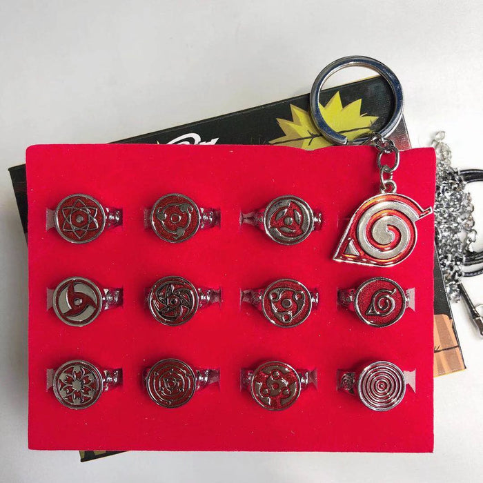 Naruto - Wearing Cosplay Ring & Keychain Set Accessories