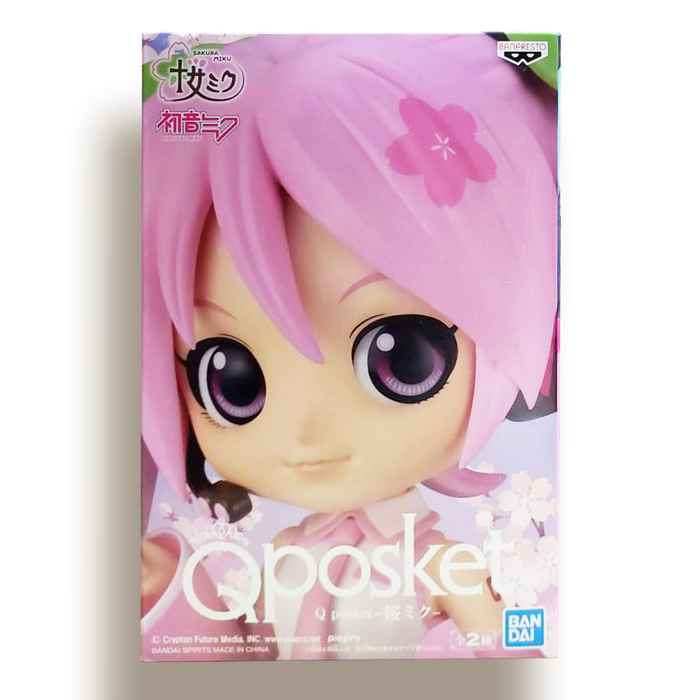 BANDAI BANPRESTO Vocaloid Q Posket Sakura Miku (Ver.A) FIGURE