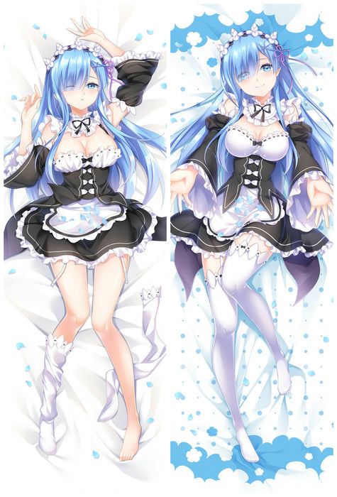 Re:Zero − Rem Starting Life in Another World Dakimakura HUGGING PEACH SKIN BODY PILLOW (R13)