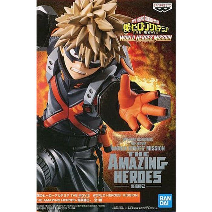 Banpresto - My Hero Academia: World Heroes' Mission The Amazing Heroes Katsuki Bakugo Figure