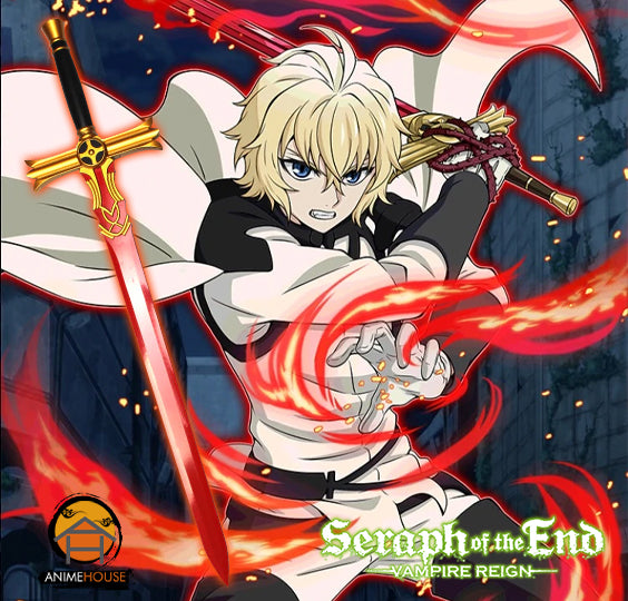 Metal Sword - Seraph of the End Mikaela Hyakuya The Night's Micah Red Real 597